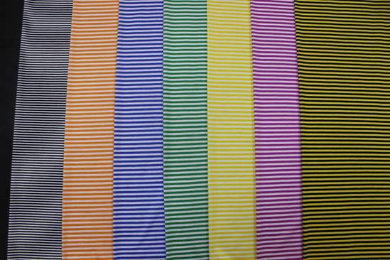 絲光色織、提花、彩條