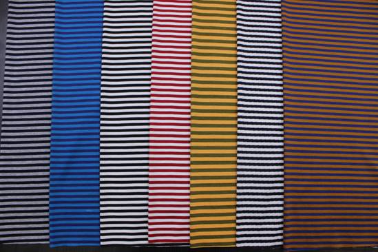 絲光色織、提花、彩條